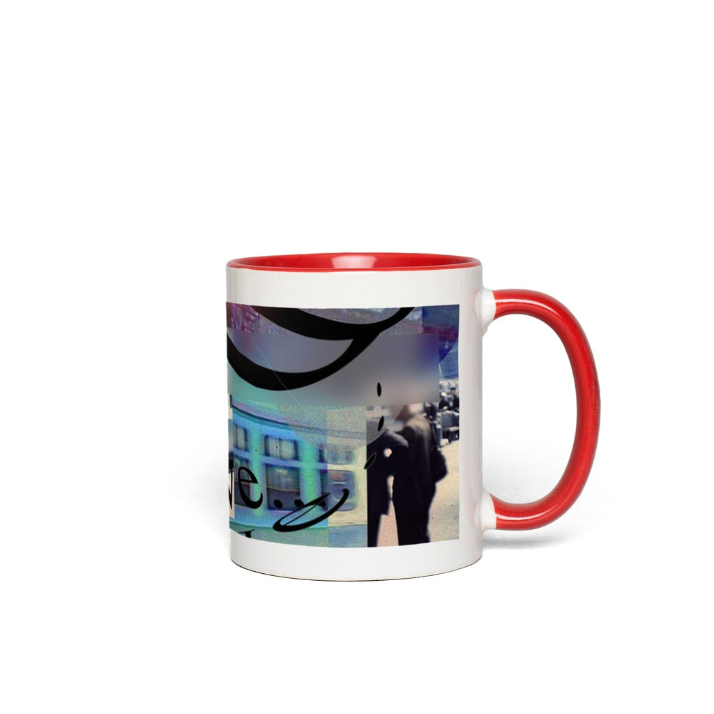 Love To take The Train Vintage Travel Accent Mugs