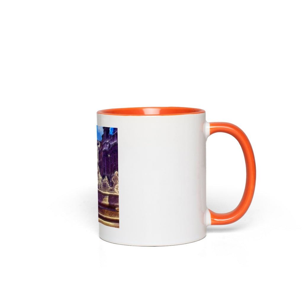Fountain In Italy Accent Mugs