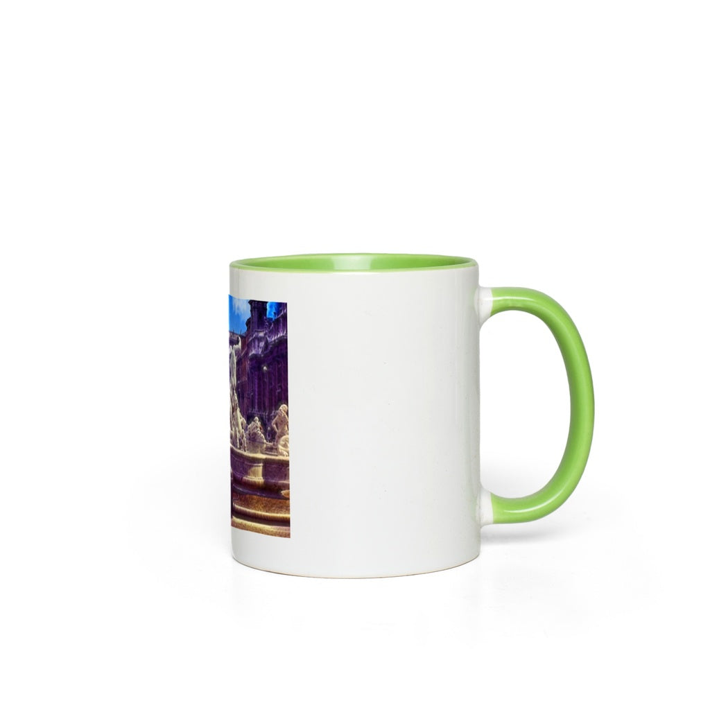 Fountain In Italy Accent Mugs
