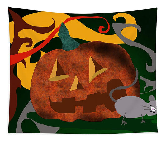 Pumpkin Mouse - Tapestry
