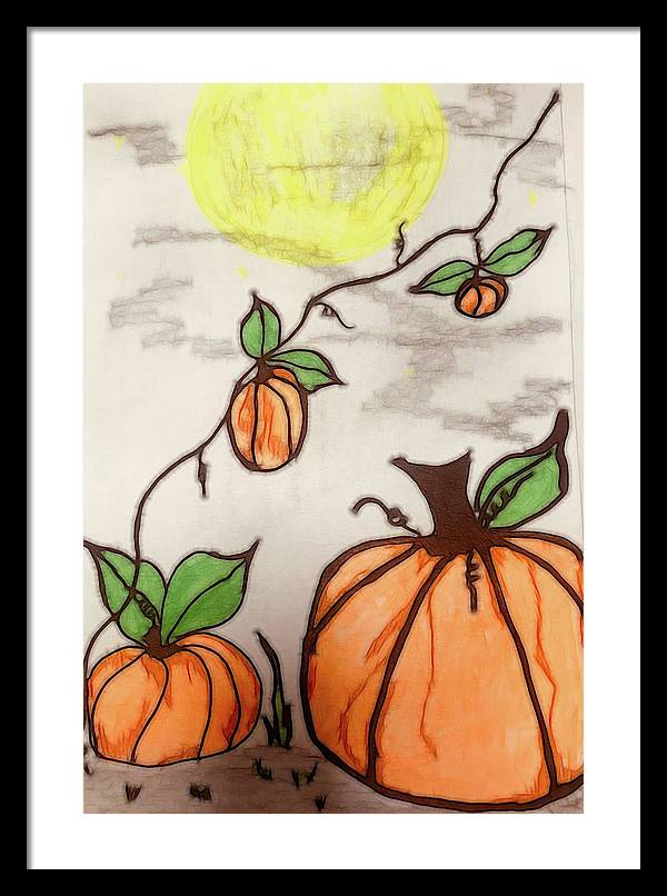 Pumpkin Patch - Framed Print