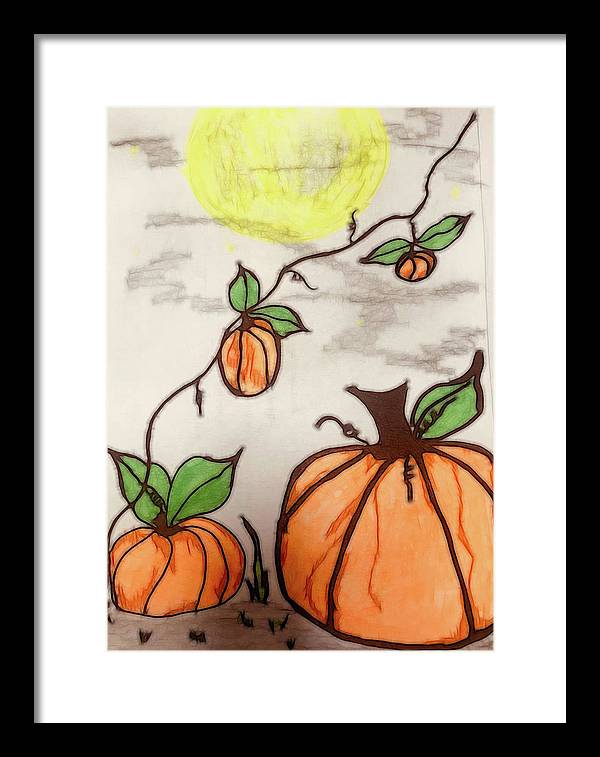 Pumpkin Patch - Framed Print