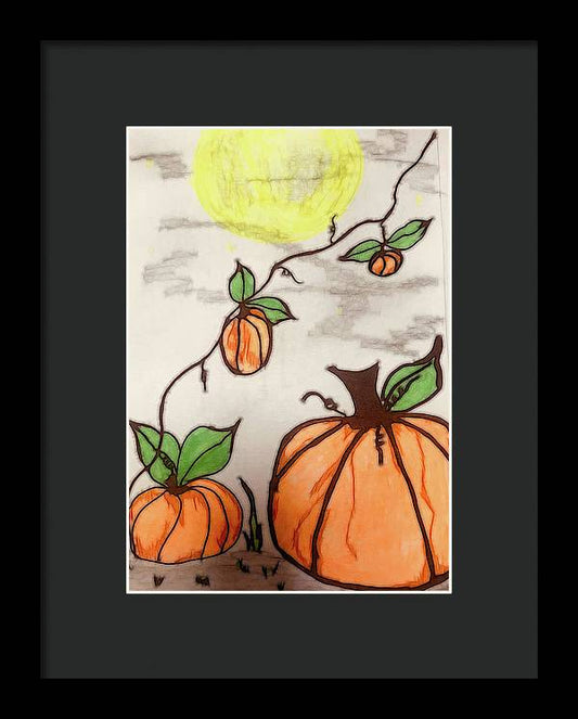 Pumpkin Patch - Framed Print