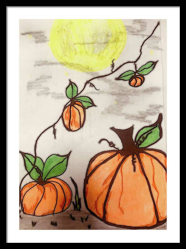Pumpkin Patch - Framed Print