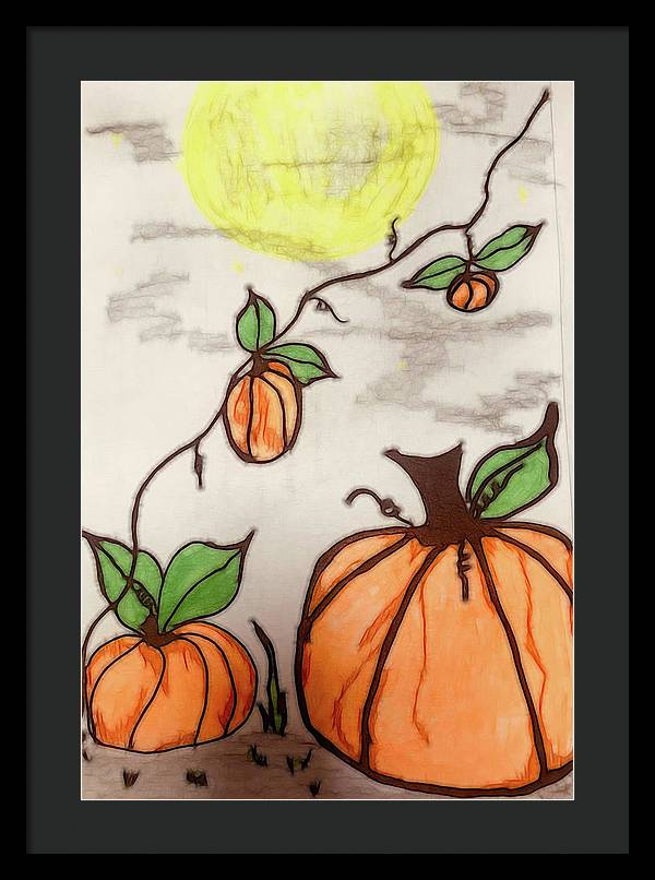 Pumpkin Patch - Framed Print