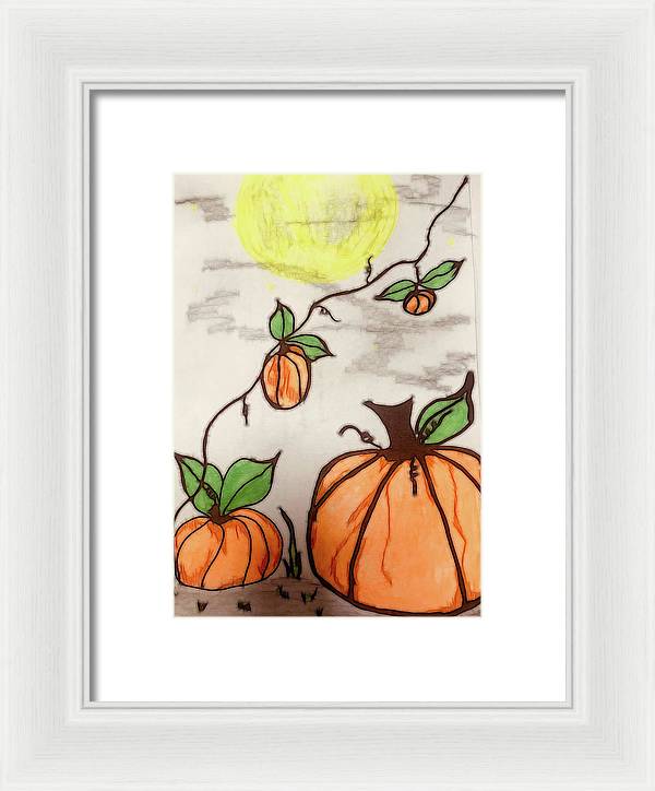 Pumpkin Patch - Framed Print