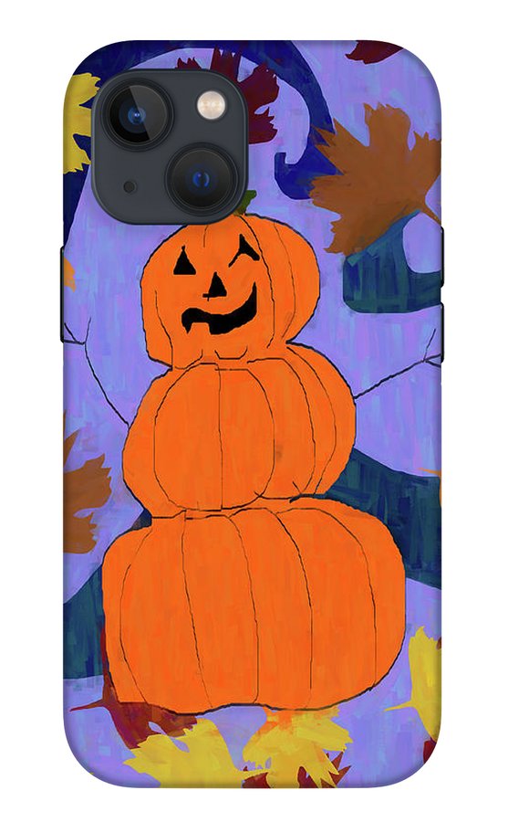 Pumpkin Snowman - Phone Case