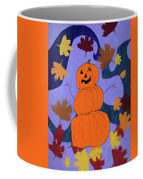 Pumpkin Snowman - Mug