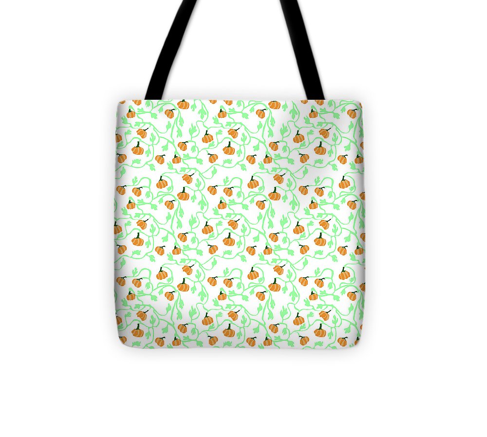 Pumpkin Vines Pattern - Tote Bag