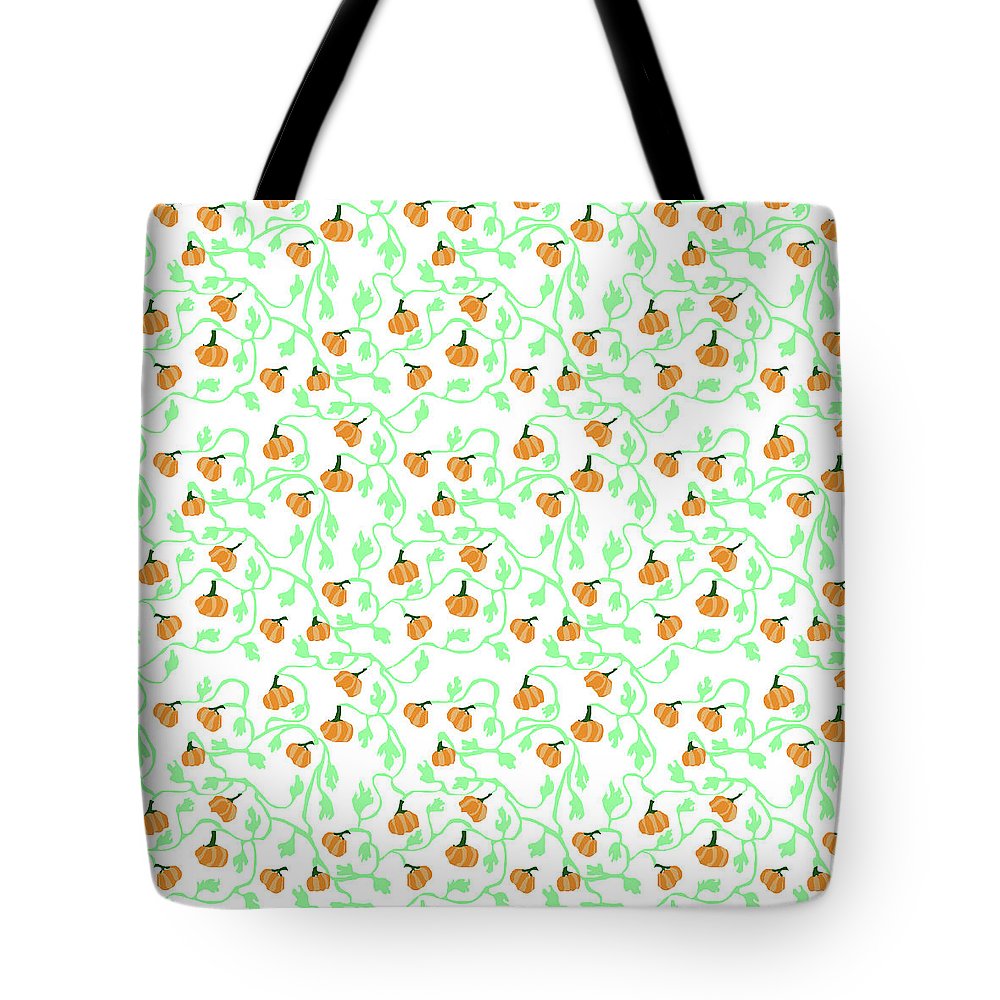 Pumpkin Vines Pattern - Tote Bag