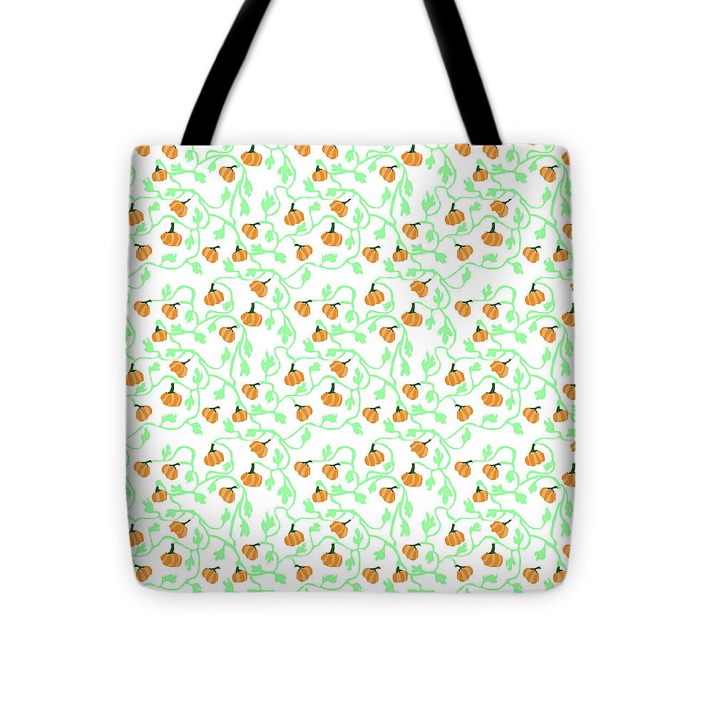 Pumpkin Vines Pattern - Tote Bag