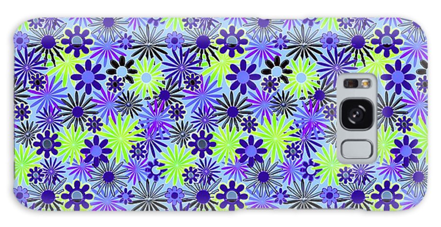 Purple and Green Daisies Variation 4 - Phone Case