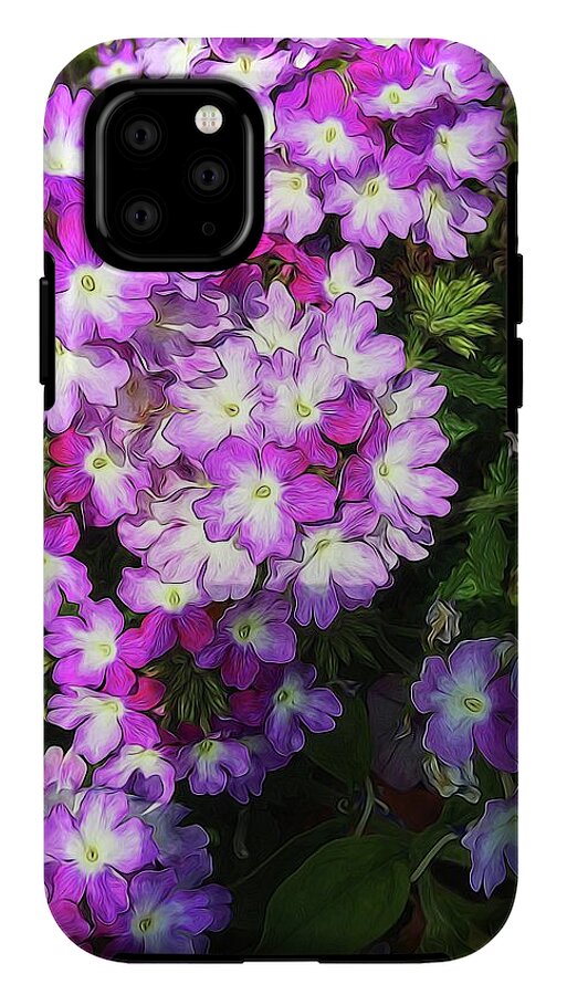 Purple and White Flowers - Phone Case