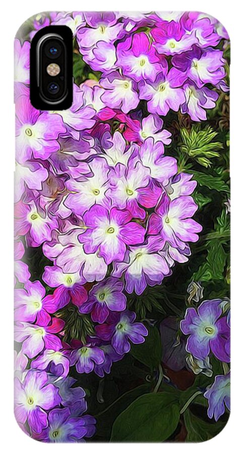 Purple and White Flowers - Phone Case