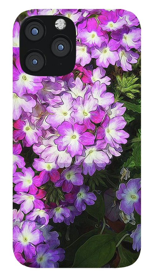 Purple and White Flowers - Phone Case