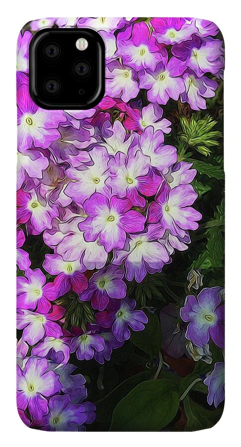 Purple and White Flowers - Phone Case