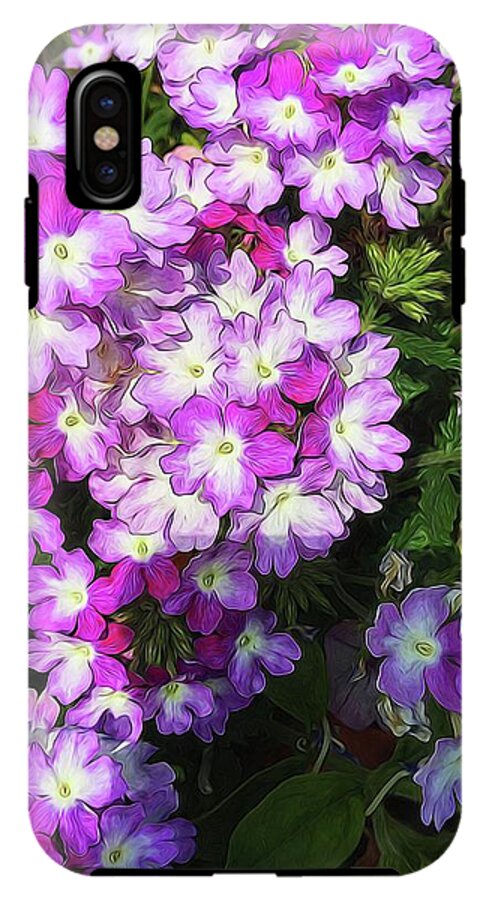 Purple and White Flowers - Phone Case