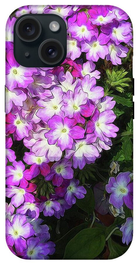 Purple and White Flowers - Phone Case