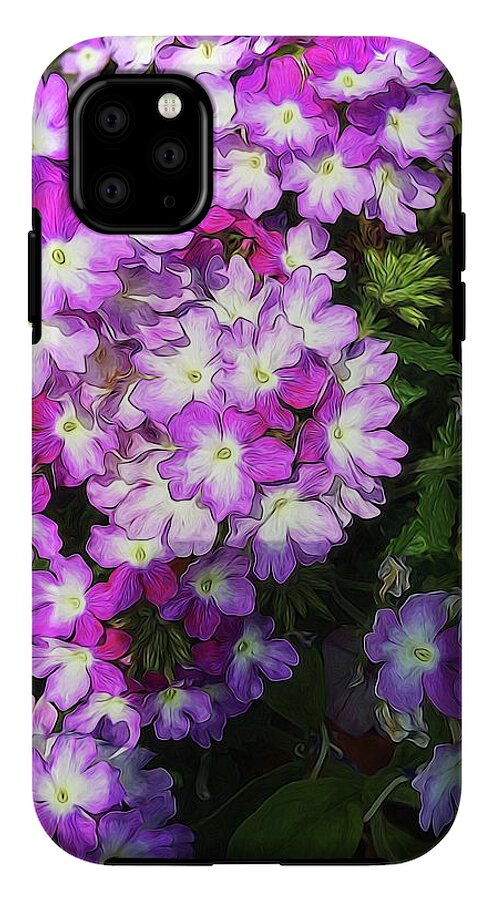 Purple and White Flowers - Phone Case