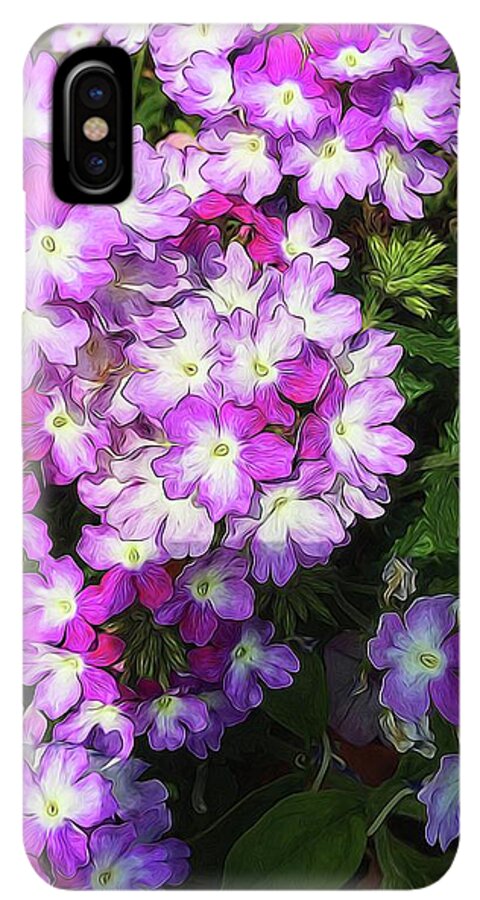 Purple and White Flowers - Phone Case