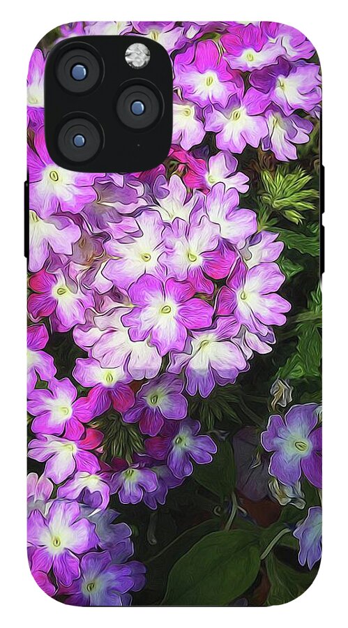 Purple and White Flowers - Phone Case