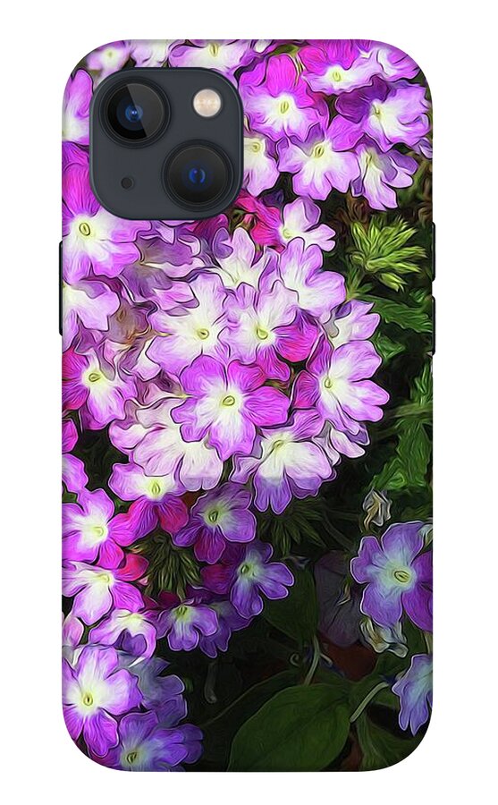 Purple and White Flowers - Phone Case