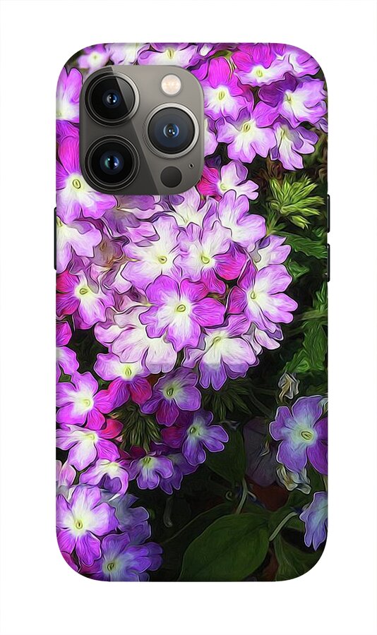 Purple and White Flowers - Phone Case