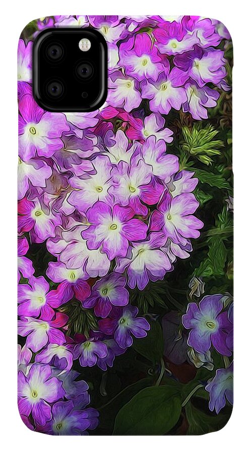 Purple and White Flowers - Phone Case