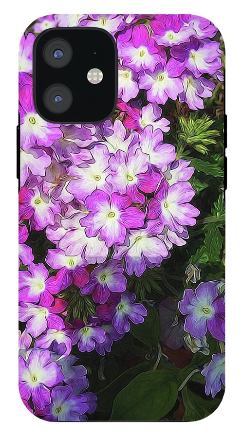 Purple and White Flowers - Phone Case