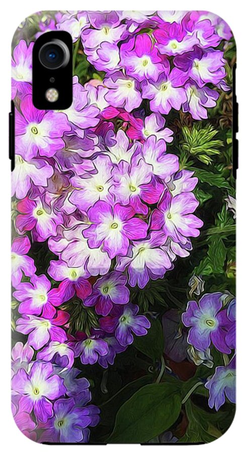 Purple and White Flowers - Phone Case