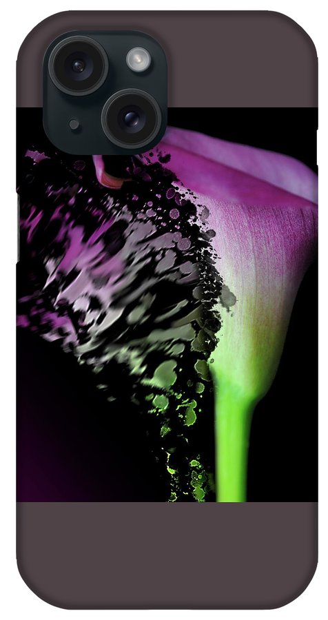Purple Calla Lily Departs - Phone Case