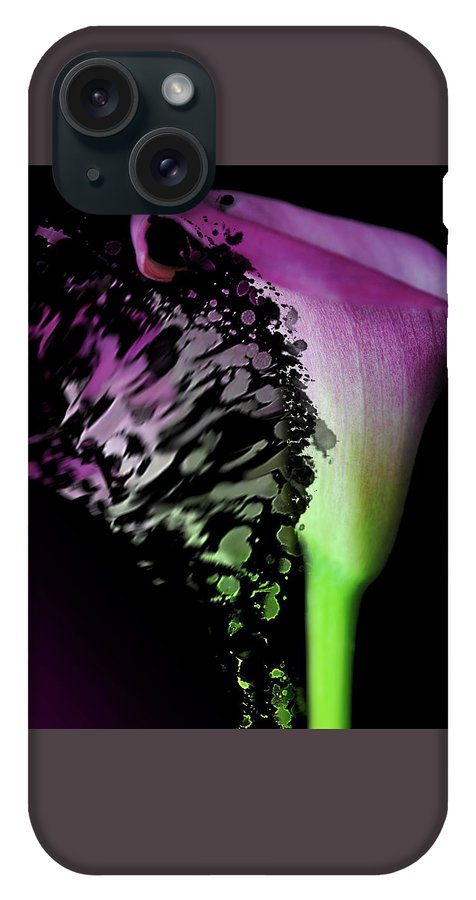 Purple Calla Lily Departs - Phone Case