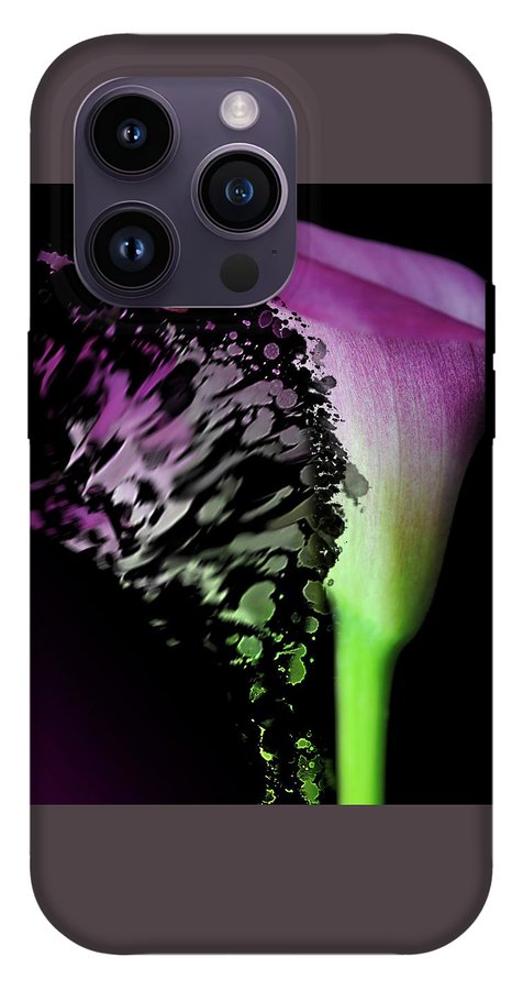 Purple Calla Lily Departs - Phone Case