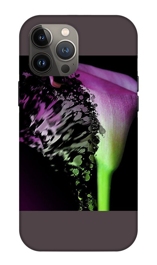 Purple Calla Lily Departs - Phone Case