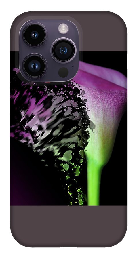 Purple Calla Lily Departs - Phone Case