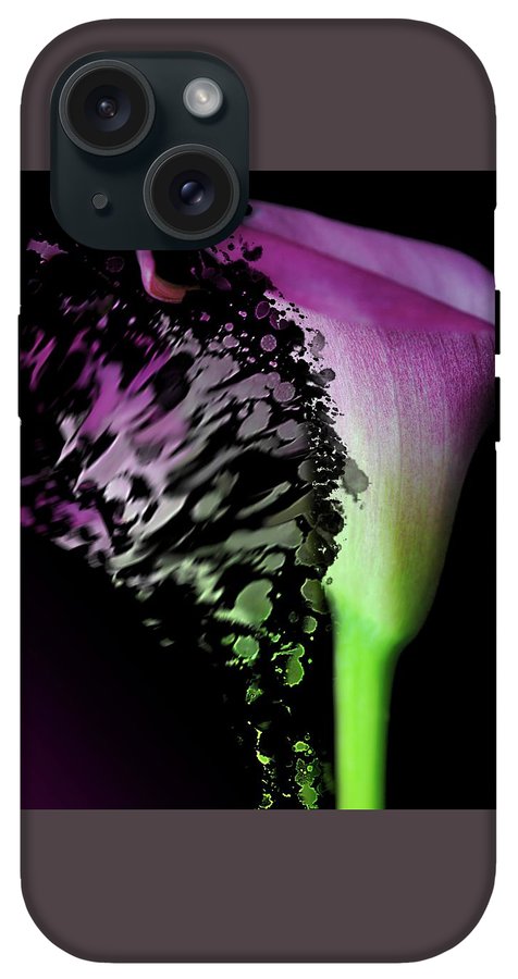 Purple Calla Lily Departs - Phone Case