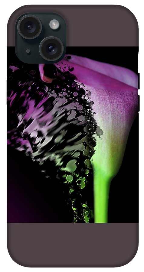 Purple Calla Lily Departs - Phone Case