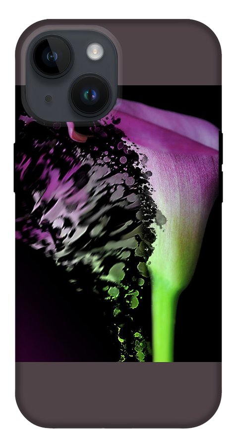 Purple Calla Lily Departs - Phone Case