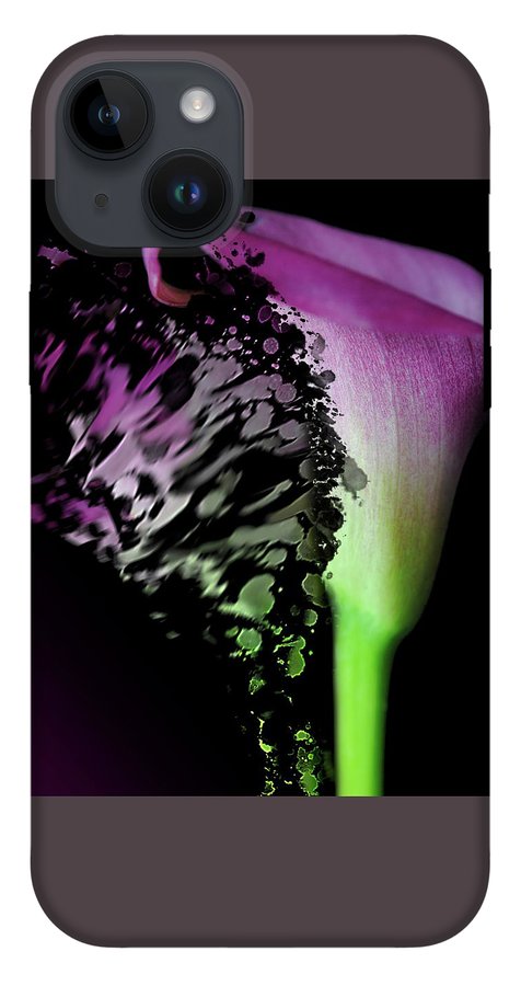 Purple Calla Lily Departs - Phone Case