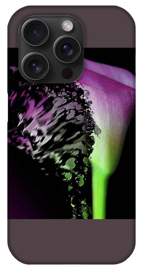 Purple Calla Lily Departs - Phone Case