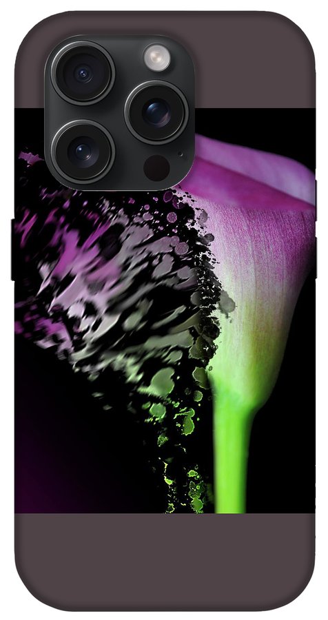 Purple Calla Lily Departs - Phone Case