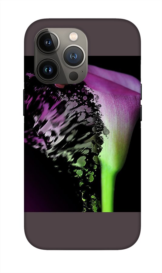 Purple Calla Lily Departs - Phone Case