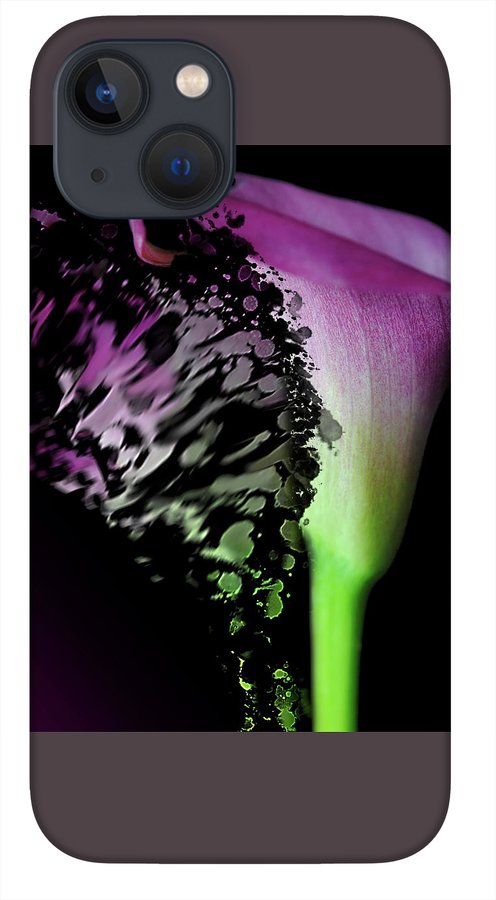 Purple Calla Lily Departs - Phone Case