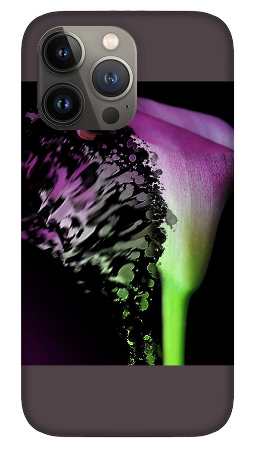 Purple Calla Lily Departs - Phone Case