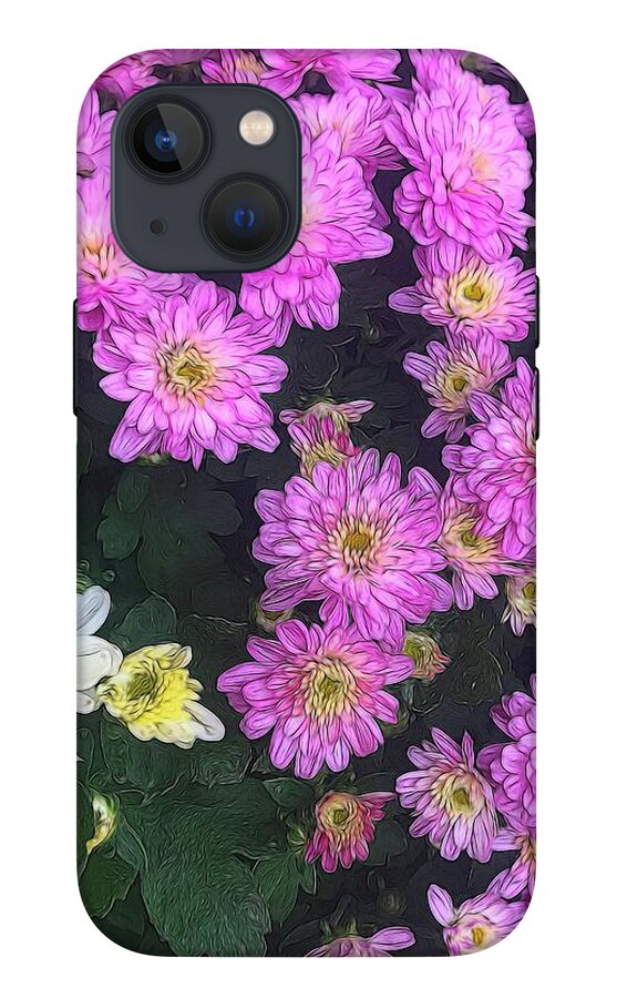 Purple Fall Mums - Phone Case