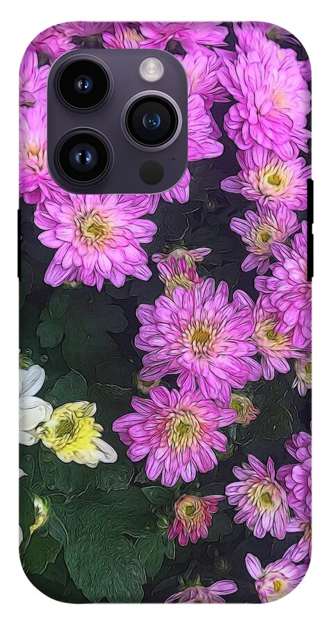 Purple Fall Mums - Phone Case