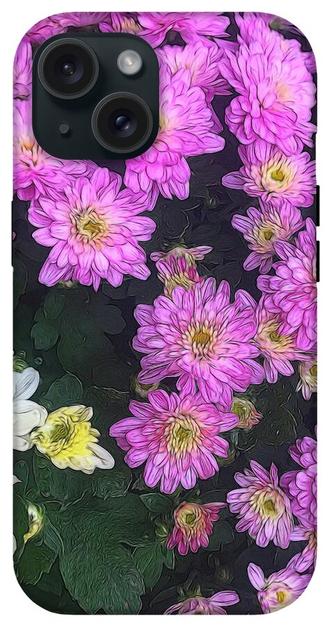 Purple Fall Mums - Phone Case