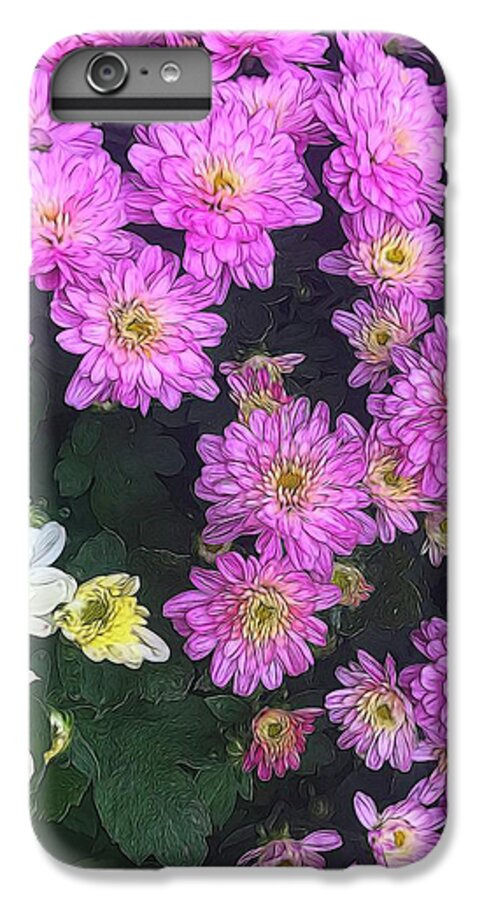 Purple Fall Mums - Phone Case