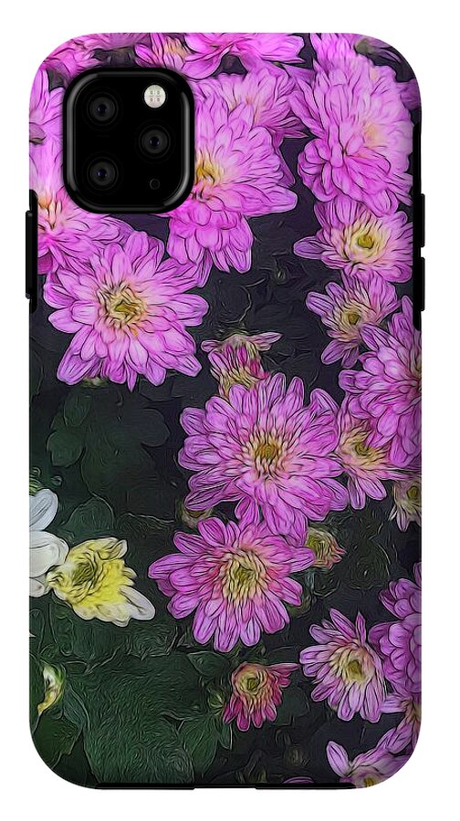 Purple Fall Mums - Phone Case