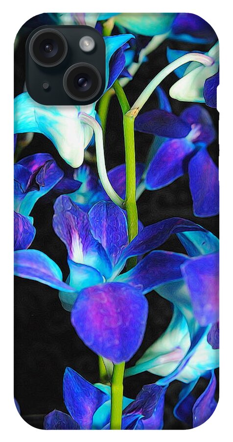 Purple Orchid Vines - Phone Case